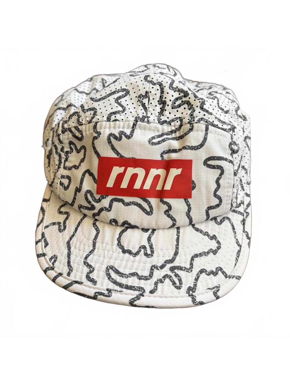 RNNR Pacer Hat Brain On Run Running 5-Panel Cap Patterned White Standard 56cm